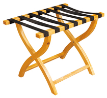 Hotel solid wood luggage rack hotel folding hanger Shenzhen economic surname balance cylinder