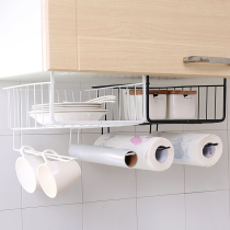 Kitchen cabinet hanging basket shelf Dormitory bedside storage artifact Wardrobe compartment finishing cabinet Layered shelf