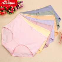 Butterfly Anven Briefs Female Cotton Medium Medium-high Waist Lady Briefs Briefs Sexier Comfort Breathable Elastic Flat Angle New