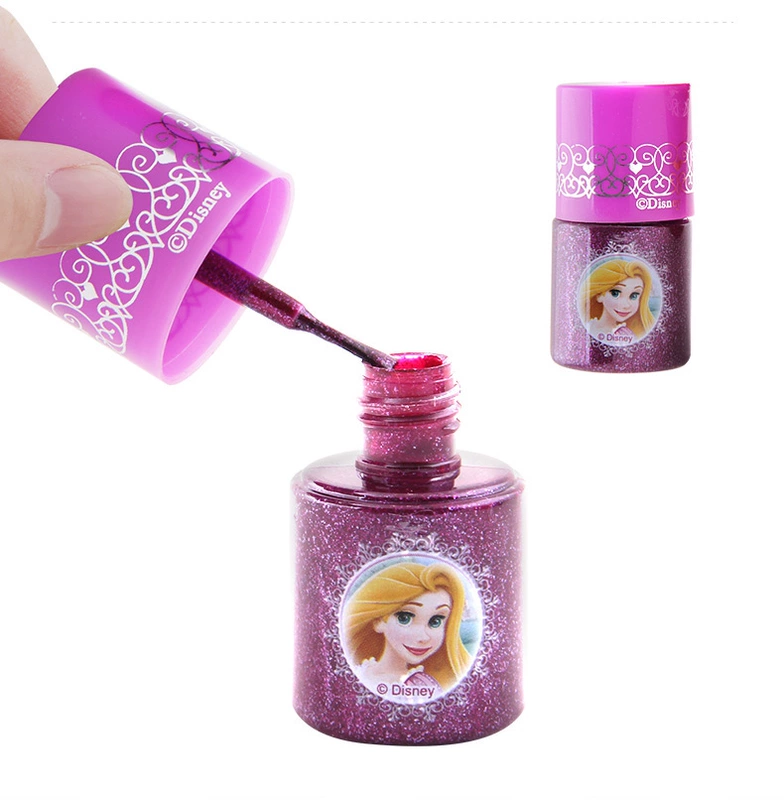 Disney Nail Ba Lan Công chúa hòa tan trong nước Màu ngón tay Cô gái Đồ chơi Nhà trẻ em Mỹ phẩm Quà tặng sinh nhật Chính hãng