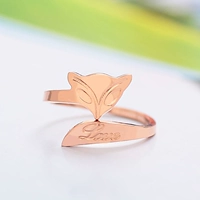 Золотое регулируемое кольцо, розовое золото