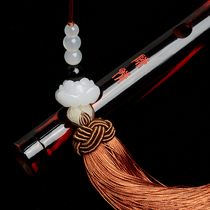 (Flute pendant) magic Road Lotus pendant tassel ear bamboo flute hole hanging Chinese Knot national wind hanging ear