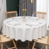 Khăn trải bàn chống thấm nước châu Âu và chống dầu chống nóng nhà hàng khách sạn miễn phí gia đình tròn tròn bàn ăn bàn vải vải vải Khác