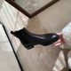 French short boots for women 2025 new autumn and winter thick heel ankle boots Martin boots thin naked boots thick sole Chelsea boots