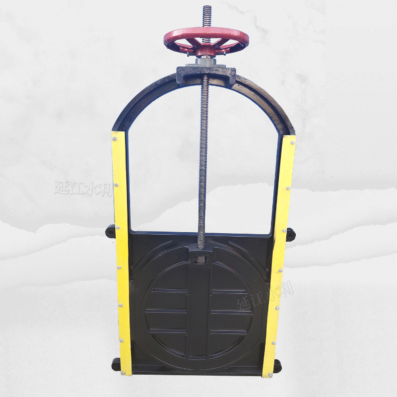 Concealed bar screw hoist FRP gate integrated DN600 channel farmland bucket door portable farm gate