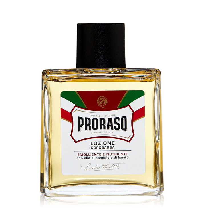 Ý nhập khẩu Proraso Palazzo Sandalwood Shea Butter After Shave Men Care Toner 100ml sữa dưỡng thể cho nam