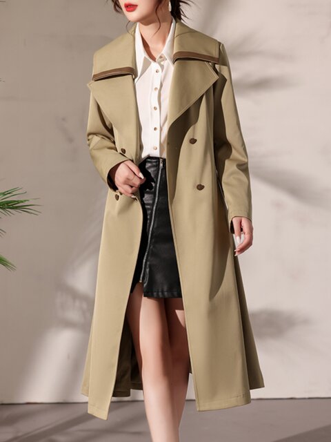 Korean-Style High-End Fashion Long Trench Coat for Women 2024 Spring and Autumn New Model with Belt, Elegant and High-End Commuter Coat