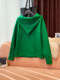 High-End Style Diagonal Zipper Loose Hooded Sweatshirt for Women 2024 Spring and Autumn New Style Super Nice-Looking Hot-Selling Casual Short Jacket