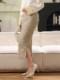 French-Style Sequin Long Skirt for Women, 2024 Summer New Fashion High-Waisted Slimming Elegant Slit Bodycon Skirt