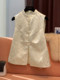 New Chinese-Style Embroidered Sleeveless Vest for Women, 2024 Autumn New Model, Elegant Buttoned Waistcoat, Tang Suit Top