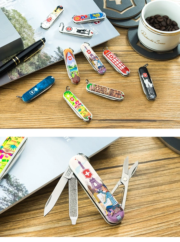 Victorinox Victorinox Swiss Army Knife 2018 Colourful Edition 58MM Sabre Phong cảnh thế giới điển hình dao quân đội