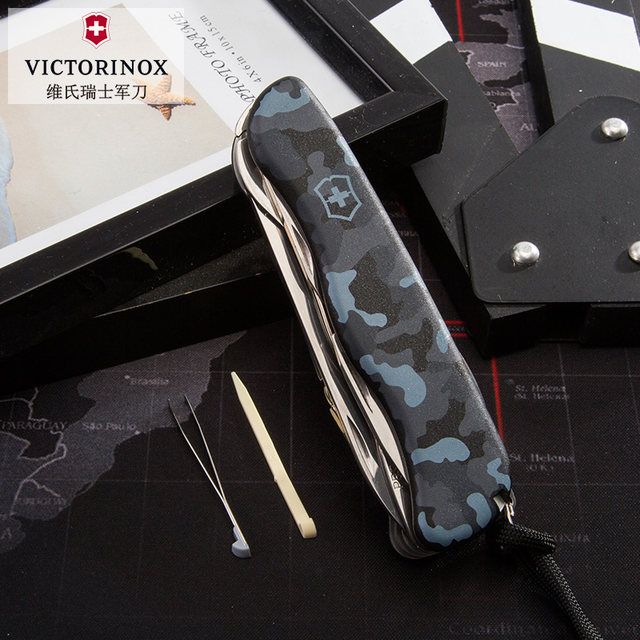 Victorinox Swiss Army Knife 111mm Folding Knife 0.8593.W942 Nautical Captain Sea Camouflage Rope Adventure Outdoor