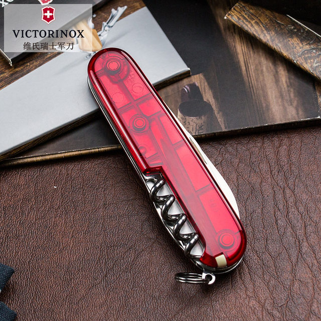 Victorinox Swiss Army Knife Spartan 1.3603.T91mm Swiss Sergeant Knife ມີດພັບແບບພົກພາ multifunctional