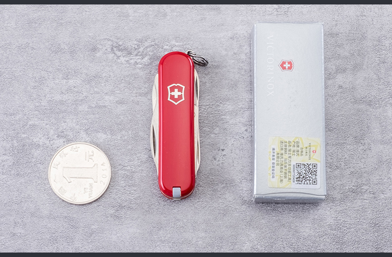 Victorinox Swiss Army Knife 58mm màu đỏ hạnh phúc 0.6363 Mini đa chức năng Folding Knife Swiss Sergeant