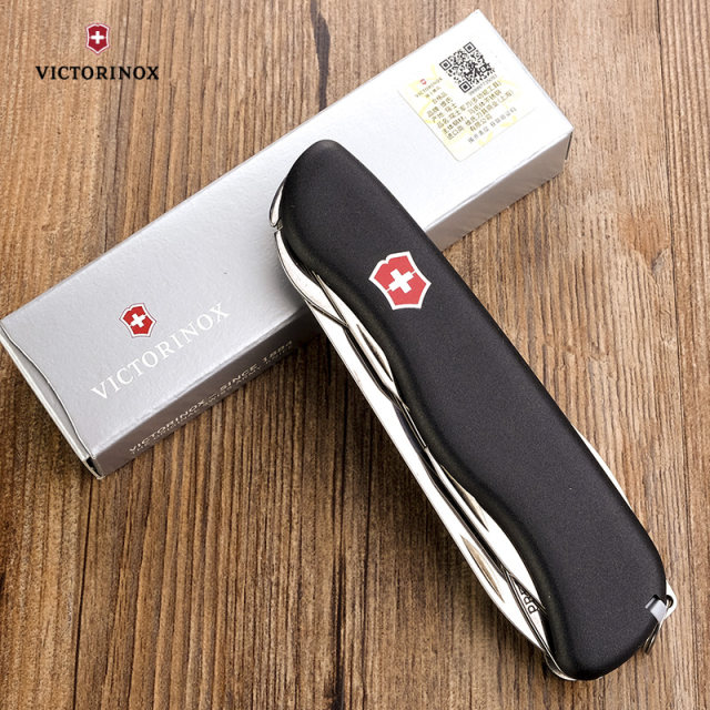 Victorinox Swiss Army Knife 111MM Black Forester 0.8363.3 Multifunctional Folding Knife ນຳເຂົ້າຕົ້ນສະບັບ