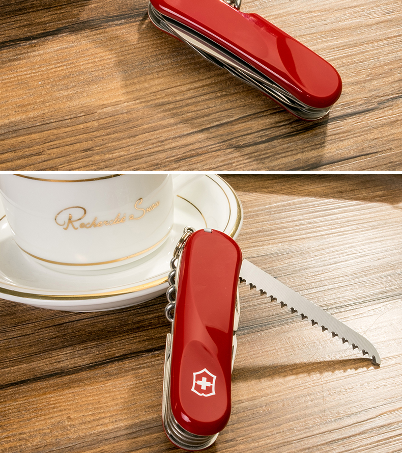 Victorinox Swiss Army Knife New Delemont Công cụ trung sĩ ngoài trời thế hệ mới Đa công cụ 2.3913.E bộ dụng cụ đa năng của mỹ 