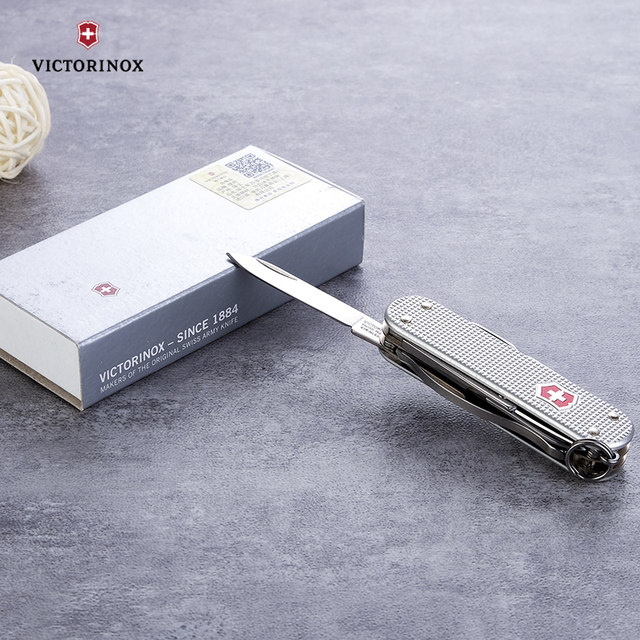 Victorinox Swiss Army Knife 58MM silver aluminium alloy handle mini hero 0.6381.26 ຕົ້ນສະບັບນໍາເຂົ້າ