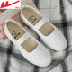 Shanghai Huilifan Gymnastics Ballet Dance Shoes ເກີບສີຂາວນັກຮຽນຍິງເດັກນ້ອຍ Aerobics ເກີບບານສີຂາວເຮັດວຽກເກີບ