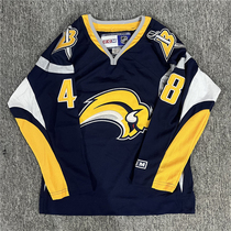 American hip-hop loose jersey juvenile embroidered hip-hop childrens long-sleeved ice hockey uniform hiphop mens and womens performance clothing T