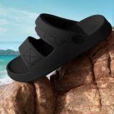 Летняя пляжная обувь, нескользящие тапочки для выхода на улицу, мужские сандалии, мягкая подошва