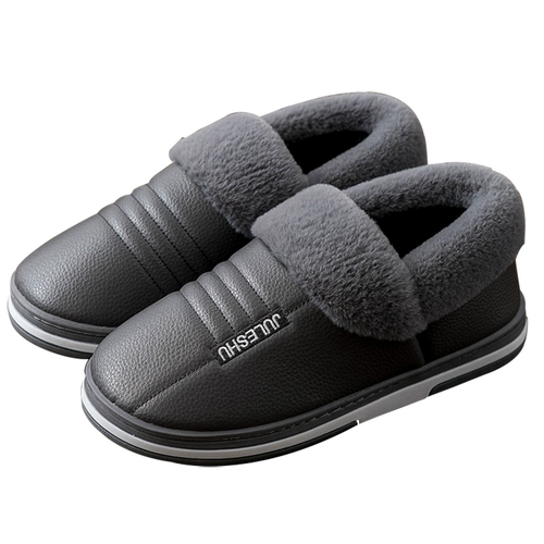 Мужские зимние удерживающие тепло милые демисезонные тапочки на платформе для влюбленных