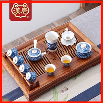 Han and Tang solid wood tea tray Rosewood tea tray High-end tea set Kung Fu tea tray Simple tea sea-brewed tea tray