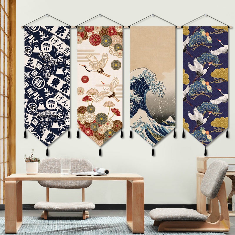 Wall Tapestry Tapestry Tapestry Art Tapestry Living Room Day Style Material Shop Folk Juku Wine House Living-room Decoration Tapestry Tapestry Wallbe
