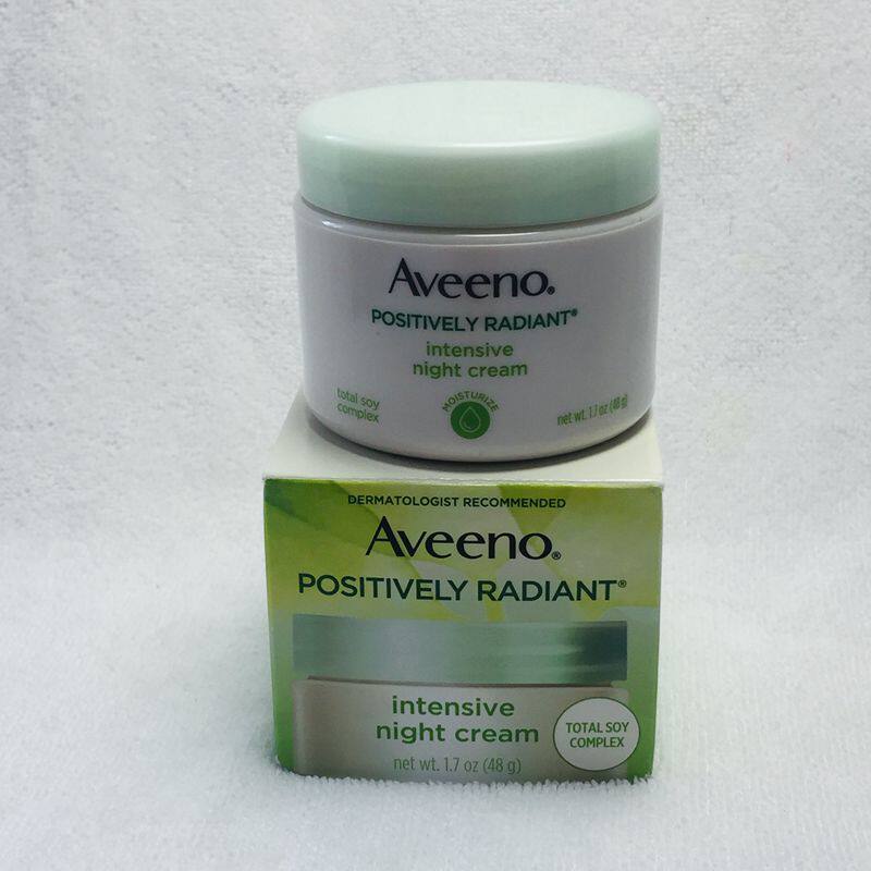 Spot U.S. Aveeno natural soybean bright white moisturizing and moisturizing nourishing night cream 48g natural pregnancy available