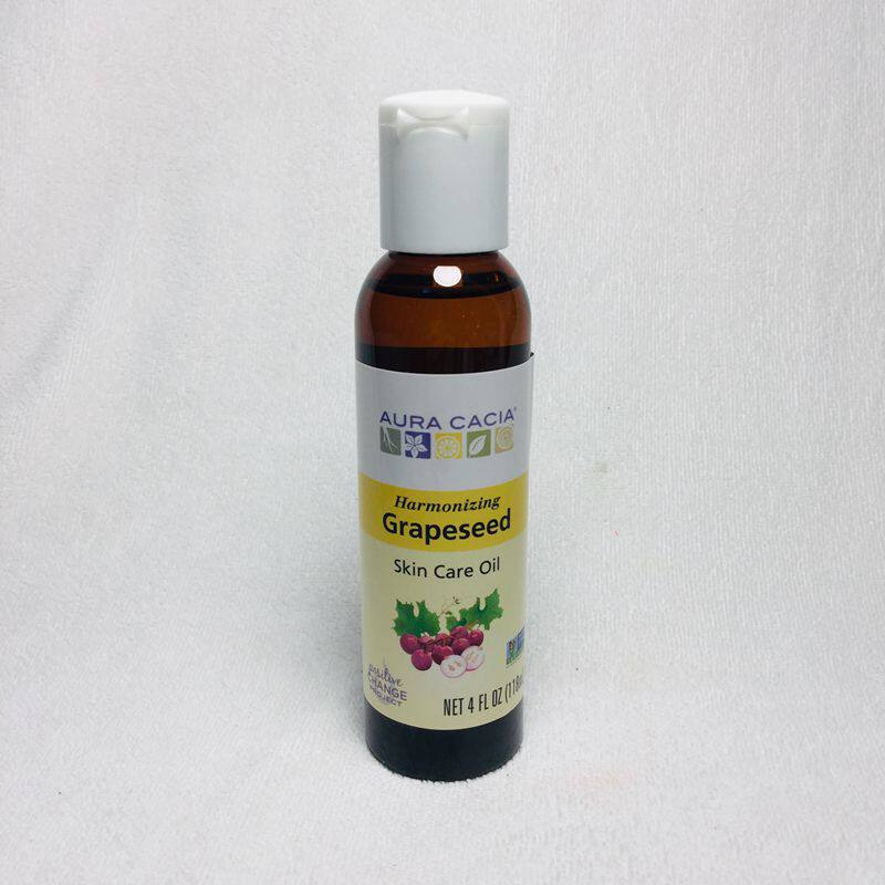 Spot U.S. Aura Cacia natural grape seed nourishing moisturizing antioxidant skin care massage oil 118 ml