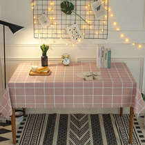 Tablecloth desk ins student girl heart office tablecloth pvc table cloth waterproof and oil-proof disposable tea table mat tablecloth