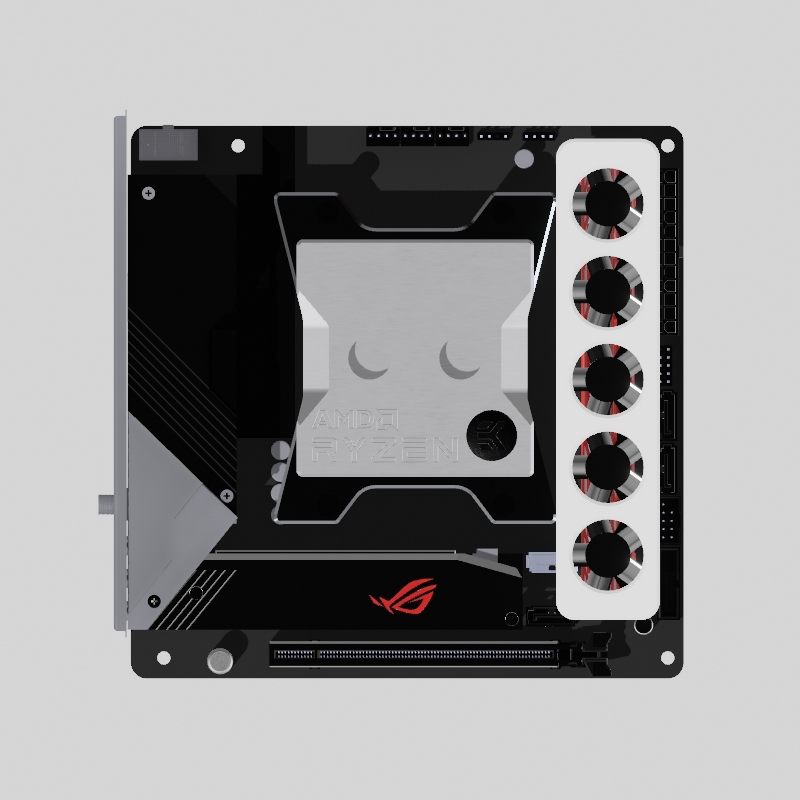Itx Memory Heatsink Computer Memory Fan Bracket Cooling Extreme Space Extreme Performance Supports Temperature Control