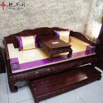 Mahogany furniture African sour wood lotus throne lotus throne bed Chinese solid wood sleeping couch mahogany Rohan couch chair