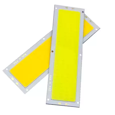 12cm low voltage 12v long strip light LED light panel car lamp modification and maintenance cob surface light source 10W bright Wick Wick