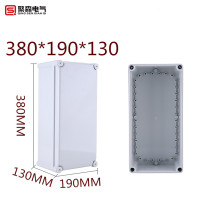 ABS plastic waterproof junction box transparent cover indoor and outdoor monitoring waterproof box 380*190*130