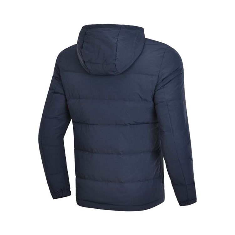 Li Ning down jacket nam áo khoác 2018 mùa đông bóng rổ mới ấm áp trùm đầu mùa đông màu xám vịt xuống trang phục thể thao áo phao lông vũ nữ dáng dài