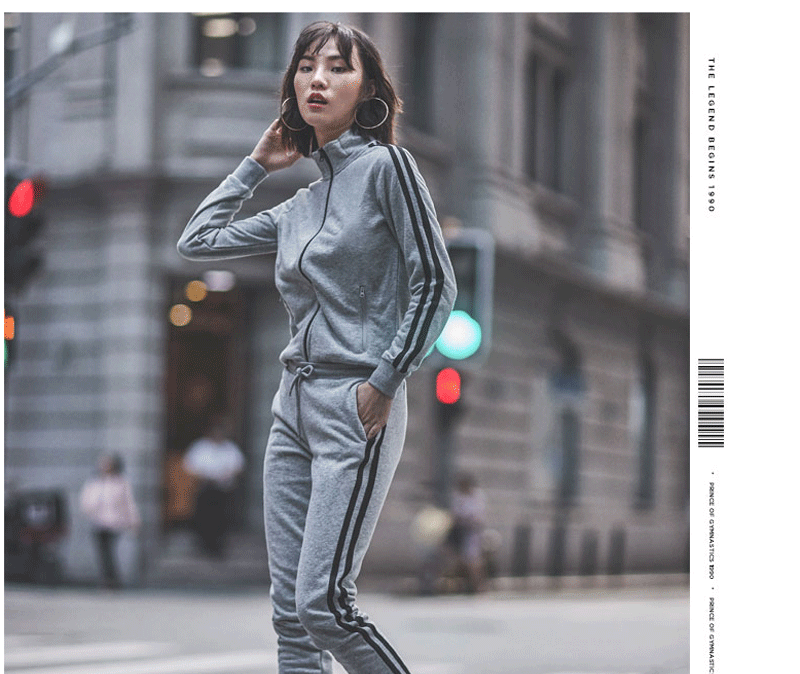 Bộ đồ thể thao của phụ nữ Li Ning Mùa xuân và mùa thu mới loạt bóng rổ cotton thể thao giản dị Áo len nữ - Thể thao sau quần áo bộ thể thao nam
