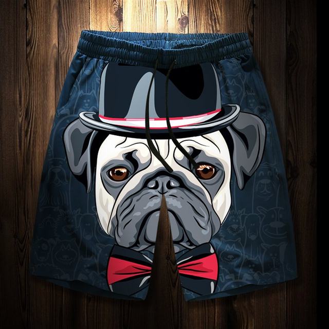 ຜູ້ຊາຍສັ້ນ summer ຫາດຊາຍບາດເຈັບແລະສັ້ນກາຕູນ trendy pants ຫ້າໄຕມາດຝຣັ່ງຫົວຫມາວ່າງຍີ່ຫໍ້ trendy ສັ້ນຂະຫນາດຂະຫນາດໃຫຍ່