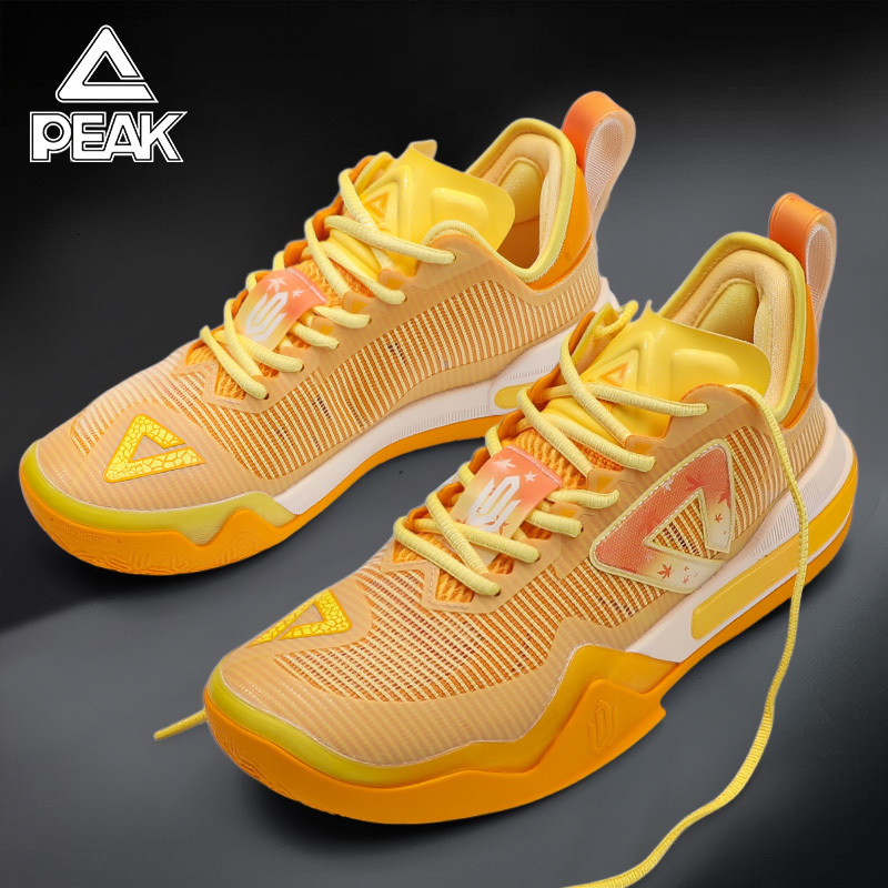 Peak Basketball Shoes for Men Aw1 Wiggins Same Style Low-Top Non-Slip Wear-Resistant Competition Training Practical Sneakers for Men