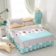 Bông bedspread giường váy một mảnh vỏ bảo vệ 1,5 / 1,8 m tấm trượt phim hoạt hình bông trẻ em giường của - Váy Petti váy giường đẹp	