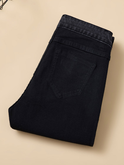 薄绒牛仔裤女秋冬2024年新款加绒高腰修身显瘦弹力紧身小脚铅笔裤