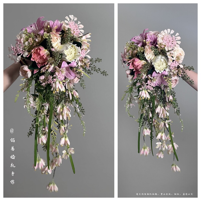New Chinese-Style Forest-Themed Photography Studio Outdoor Wedding Photo Props Wedding Bouquet Waterfall Flowers Hot New Chinese-Style Forest-Themed Photography Studio Outdoor Wedding Photo Props Wedding Bouquet Waterfall Flowers Hot