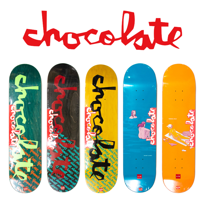 Very skateboard chocolate chocolate imported skateboard surface double warped veneer surface to send sandpaper