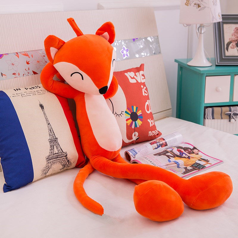 Cute raccoon doll plush toy wedding doll fox pillow doll children's birthday gift for girlfriend