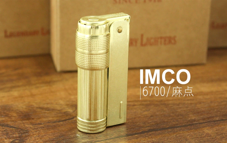 IMCO thích mát mẻ sáng tạo cũ nguyên gốc bằng đồng dầu lửa nhẹ cá tính retro Áo 6700 nam đích thực - Bật lửa