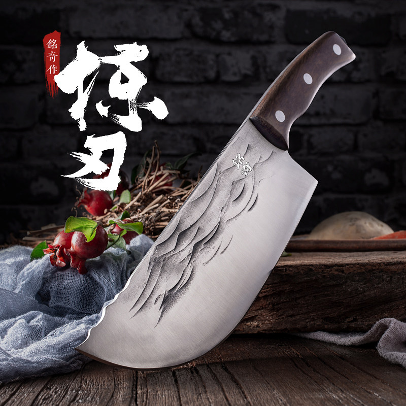 Slaughtering sheep, chickens and ducks, cutting meat, forging, playing Longquan, selling pork, slaughtering, chopping knife, chopping fish, kitchen knife, handmade knife, chopping trees