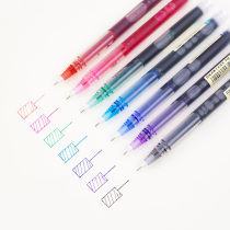 Snow straight liquid ball pen 0 5mm color gel pen Korean small fresh cute student water-based signature pen