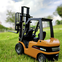 Childrens forklift toy model boy alloy simulation can lift unloading truck crane large baby engineering car