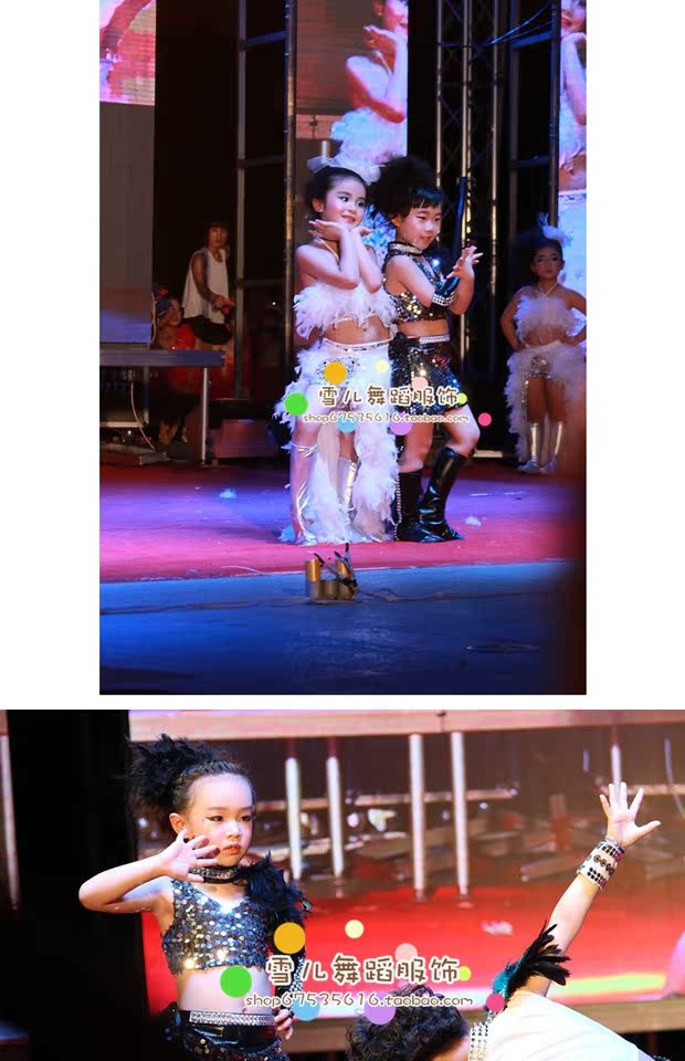 Trang phục khiêu vũ nhạc jazz thiếu nhi Trang phục catwalk sân khấu hiện đại Latin trang phục động vật biển cho bé yêu