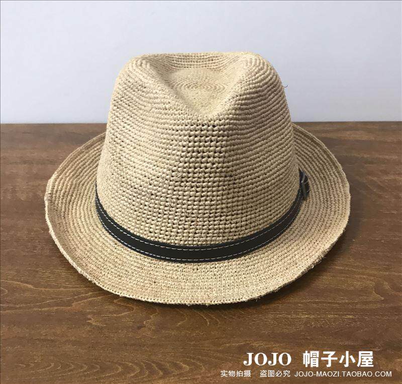 Рафик Трава небольшой церемонии кепка солнцезащитный крем исключительно вручную ткать мужской мисс соломенная шляпа солома сэр кепка любители кепка      