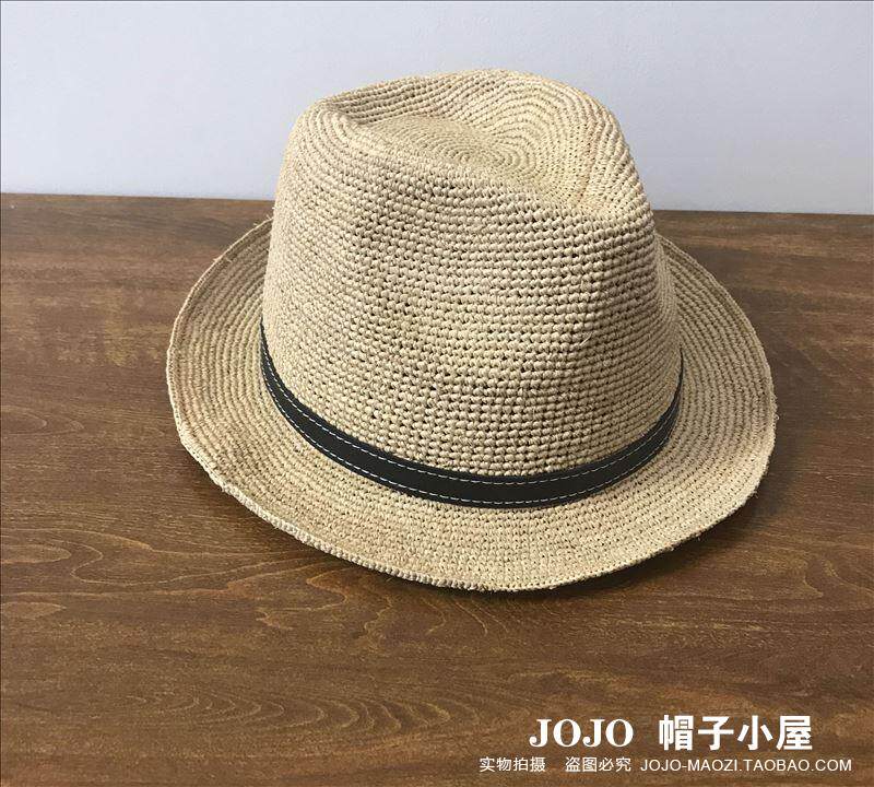 Рафик Трава небольшой церемонии кепка солнцезащитный крем исключительно вручную ткать мужской мисс соломенная шляпа солома сэр кепка любители кепка      